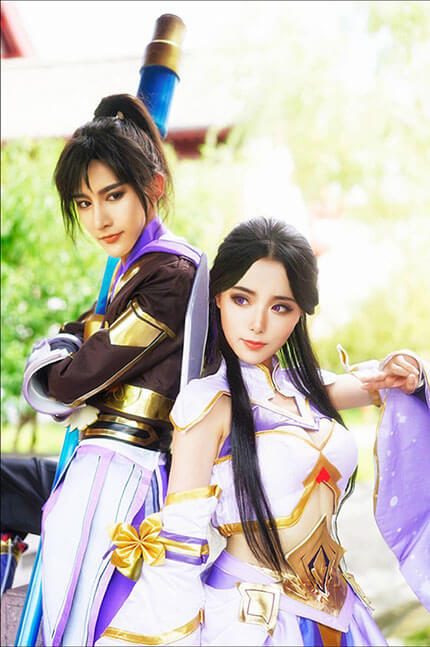 王者荣耀 紫霞仙子 至尊宝 cosplay